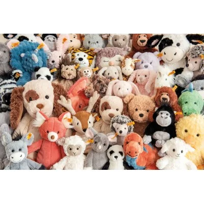 Groupe de peluches signées Steiff