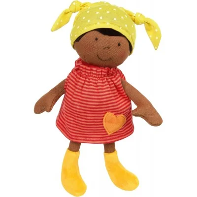 Poupée de chiffon Brenda Bilipup rayée rouge signée Sigikid