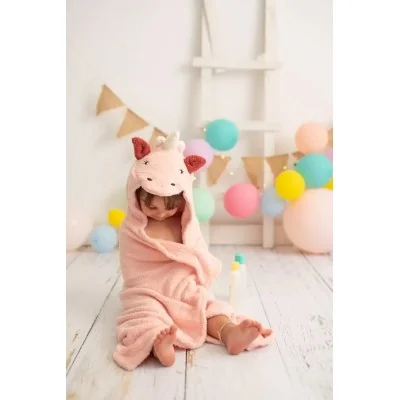 Cape de bain licorne signée Crochetts