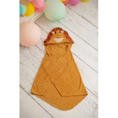 Cape de bain lion signée Crochetts Cape de bain lion signée Crochetts