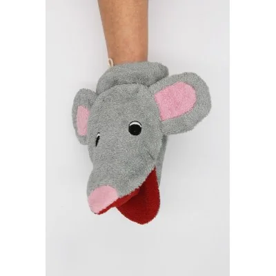 Gant de toilette marionnette souris en coton bio Fürnis Gant de toilette marionnette souris en coton bio Fürnis