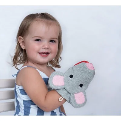 Gant de toilette marionnette souris en coton bio Fürnis Gant de toilette marionnette souris en coton bio Fürnis