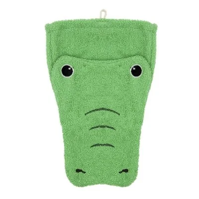 Gant de toilette marionnette crocodile en coton bio signé Fürnis