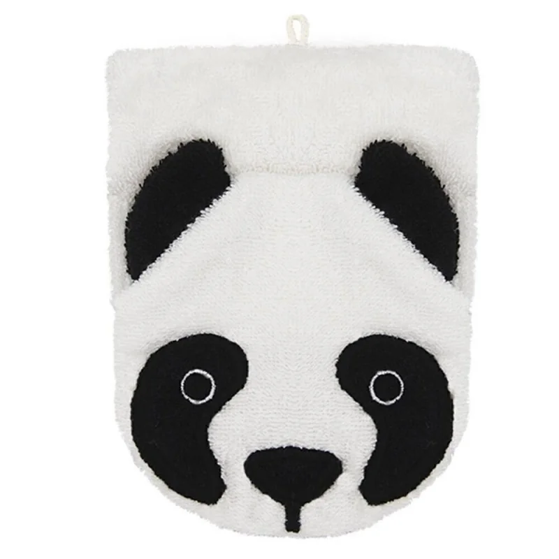 Gant de toilette marionnette panda en coton bio signé Fürnis