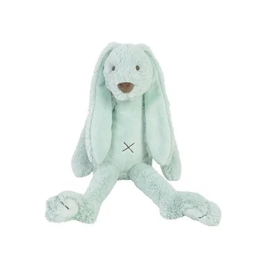 Peluche musicale lapin Richie vert lagon - 34 cm signée Happy Horse