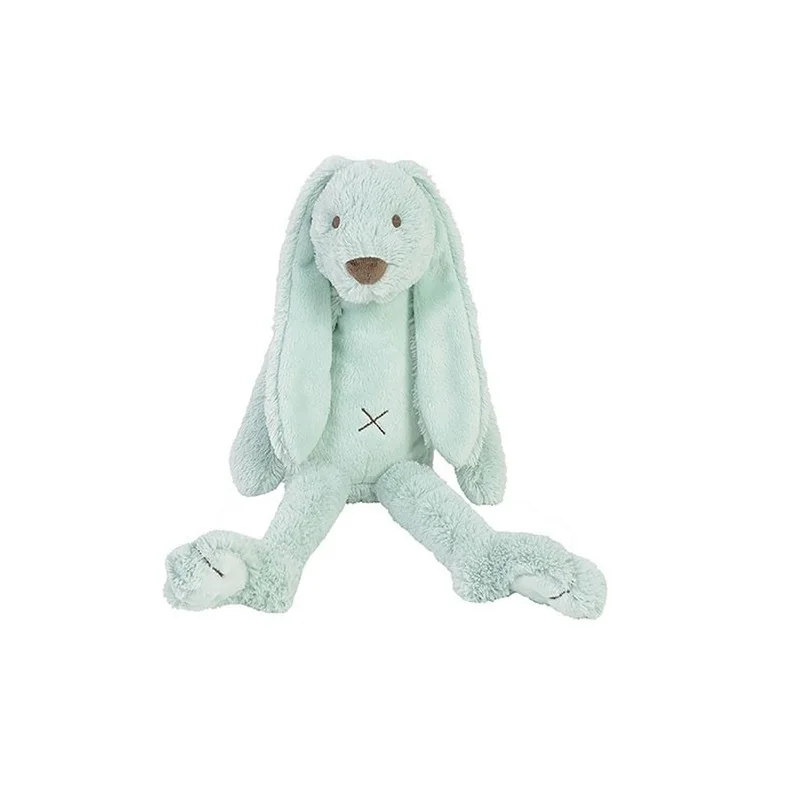 Peluche musicale lapin Richie vert lagon - 34 cm signée Happy Horse Peluche musicale lapin Richie vert lagon - 34 cm signée Happy Horse