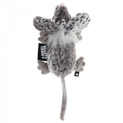 Peluche souris "Lala Langweile" signée Sigikid, vue de dessus Peluche souris "Lala Langweile" signée Sigikid, vue de dessus