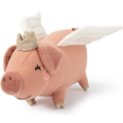 Peluche cochon volant Marley McFly - 20 cm signée Picca Loulou