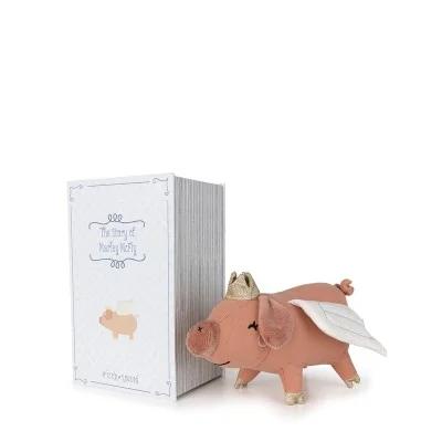Peluche cochon volant Marley McFly - 20 cm signée Picca Loulou, avec sa boßte cadeau Peluche cochon volant Marley McFly - 20 cm signée Picca Loulou, avec sa boßte cadeau