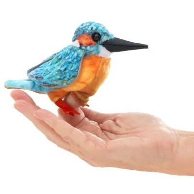 Mini marionnette Martin-pêcheur signée Folkmanis Mini marionnette Martin-pêcheur signée Folkmanis