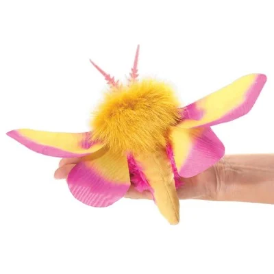 Marionnette à doigt Papillon de nuit Anisote de l'érable signée Folkmanis Marionnette à doigt Papillon de nuit Anisote de l'érable signée Folkmanis