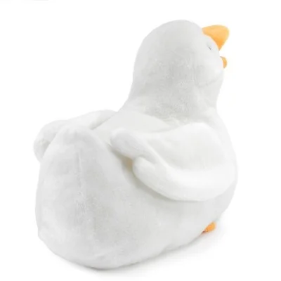 Marionnette canard blanc signée Folkmanis, vue de dos Marionnette canard blanc signée Folkmanis, vue de dos