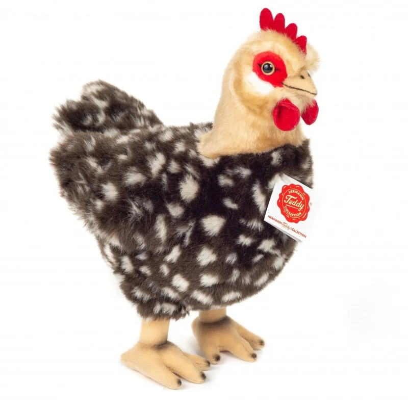 Poule debout - 24 cm signée Teddy Hermann
