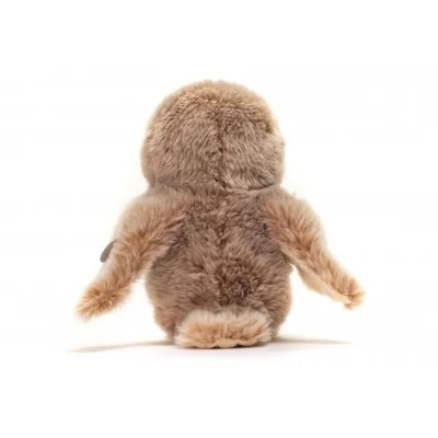 Peluche chouette beige - 20 cm signée Teddy Hermann, vue de dos