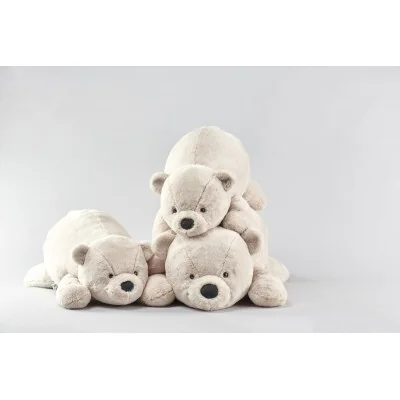 Différentes tailles de Peluches ours beige signées Lilla och stora björn Différentes tailles de Peluches ours beige signées Lilla och stora björn