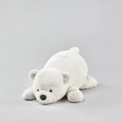 Peluche ours polaire blanc - 55 cm signée Lilla och stora björn