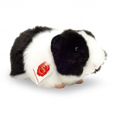 Peluche cochon d'Inde noir et blanc - 20 cm signée Teddy Hermann
