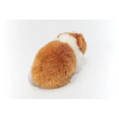 Peluche cochon d'Inde doré et blanc - 20 cm signée Teddy Hermann, vue de dos Peluche cochon d'Inde doré et blanc - 20 cm signée Teddy Hermann, vue de dos