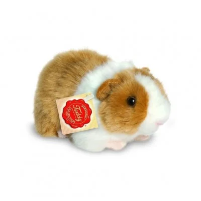 Peluche cochon d'Inde doré et blanc - 20 cm signée Teddy Hermann