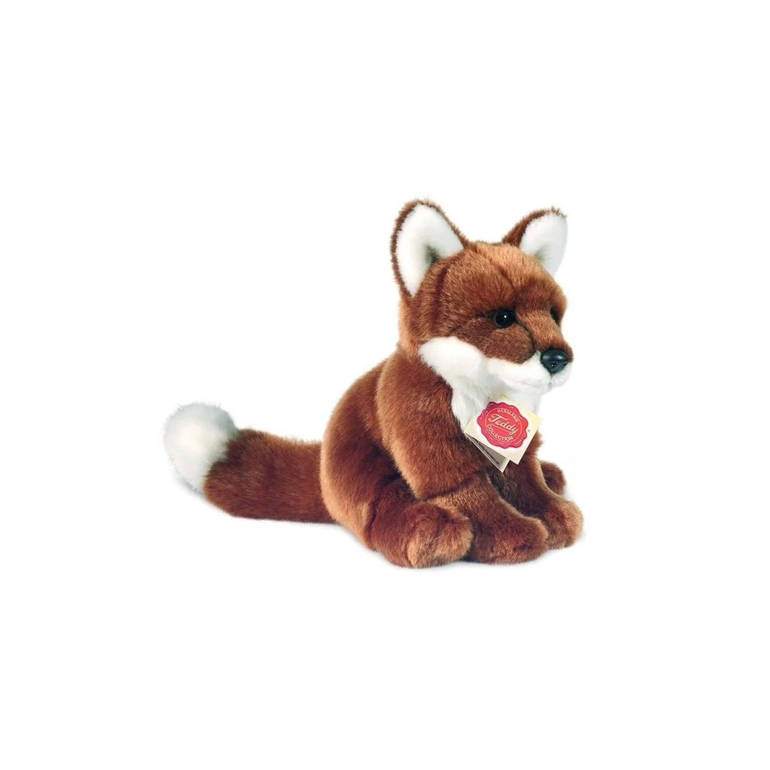 Peluche renard roux assis - 20 cm - Teddy Hermann
