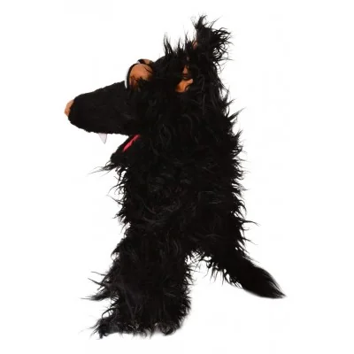 Marionnette à main Monstre Muffi Hapsweg, le loup signée Living Puppets, vue de profil