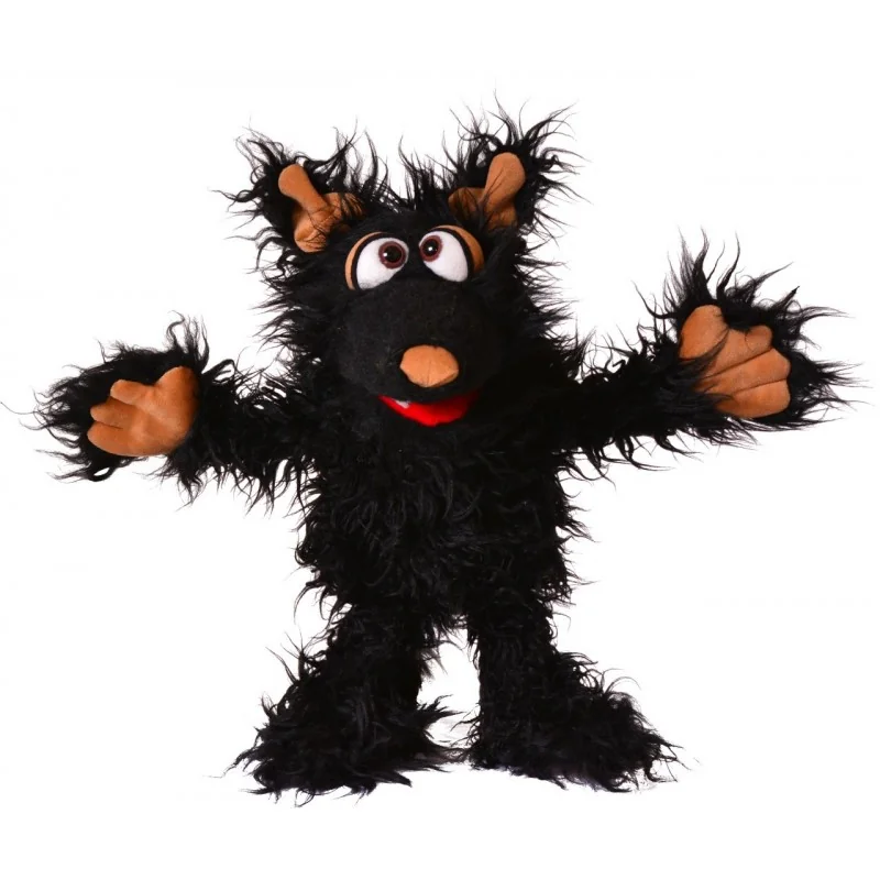 Marionnette à main Monstre Muffi Hapsweg, le loup signée Living Puppets