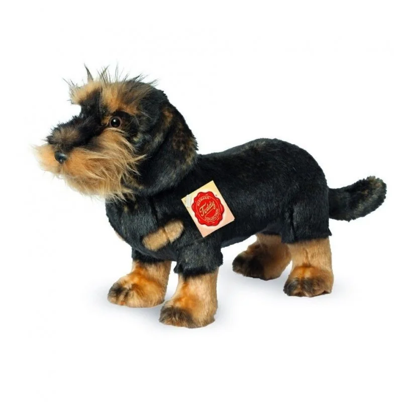 Peluche teckel à poil dur - 28 cm signée Teddy Hermann Peluche teckel à poil dur - 28 cm signée Teddy Hermann