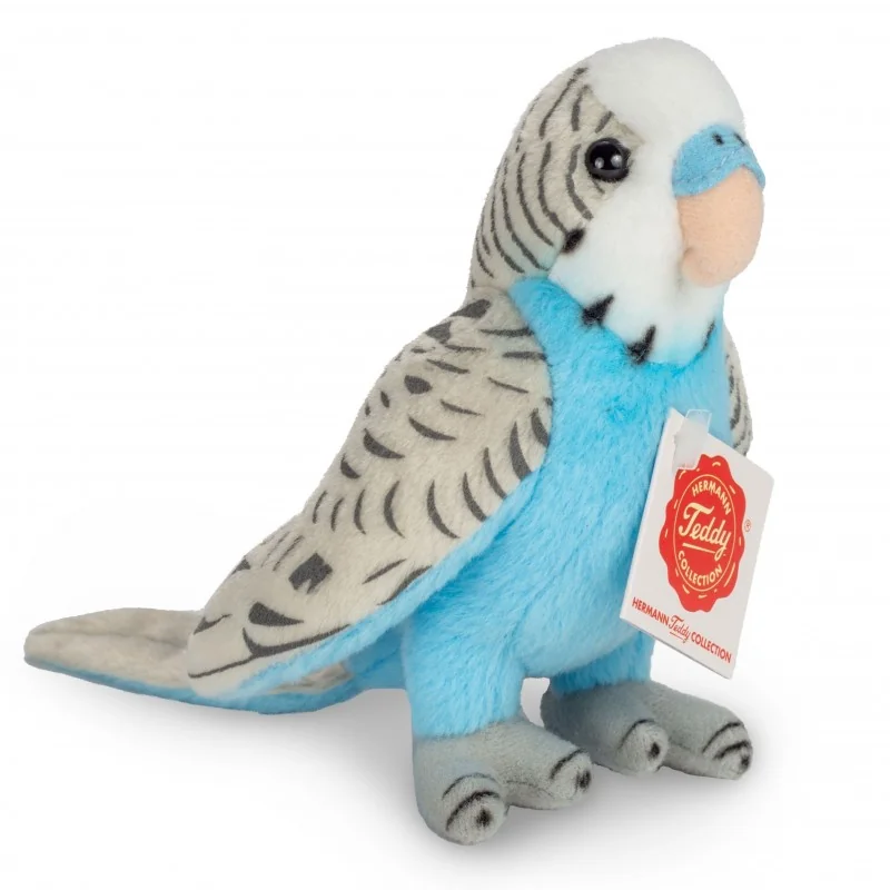 Peluche perruche bleue - 13 cm signée Teddy Hermann Peluche perruche bleue - 13 cm signée Teddy Hermann