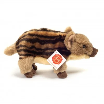 Peluche marcassin - 22 cm signée Teddy Hermann, vue de profil