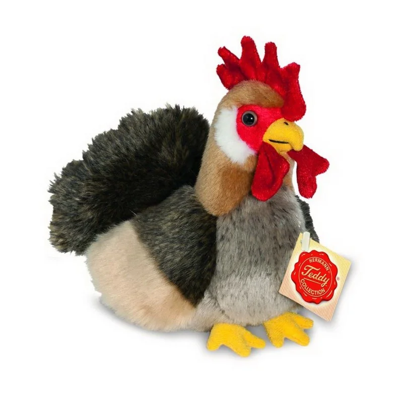 Peluche coq - 17 cm signée Teddy Hermann