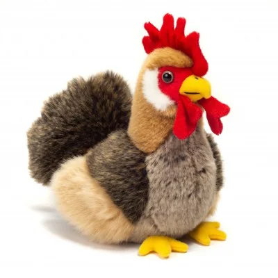 Peluche coq - 17 cm signée Teddy Hermann
