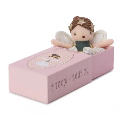 Mini Fée Mathilda dans sa boîte à tiroir signée Picca Loulou