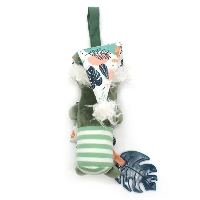 Peluche carillon Chillos le paresseux signée Les Deglingos, vue de dos Peluche carillon Chillos le paresseux signée Les Deglingos, vue de dos
