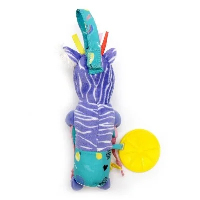 Peluche Carillon Kiprokos le Zèbre signée Les Deglingos, vue de dos