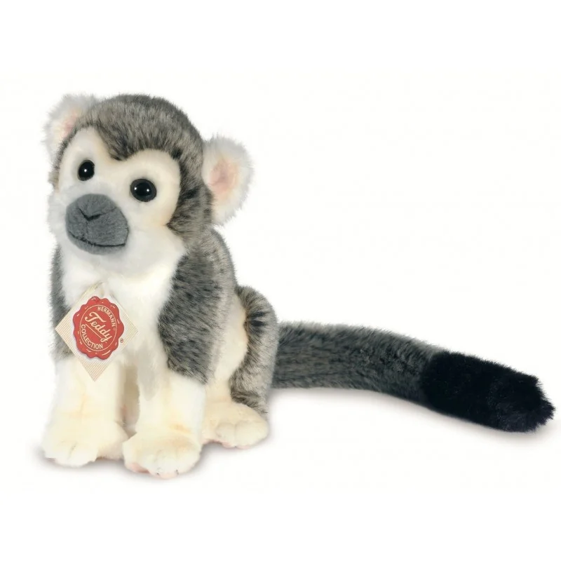 Peluche singe gris - 17 cm signée Teddy Hermann
