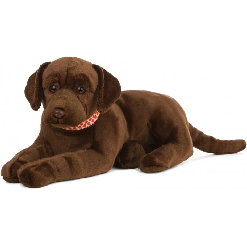 Peluche labrador brun - 60 cm signée Living Nature