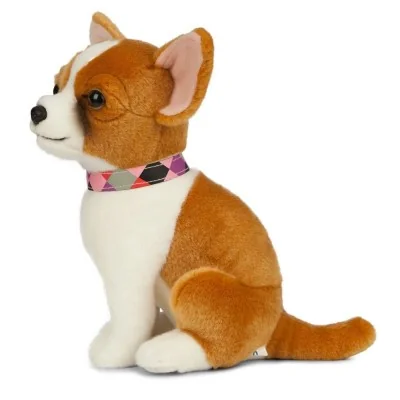 Peluche Chihuahua - 26 cm signée Living Nature, vue de profil Peluche Chihuahua - 26 cm signée Living Nature, vue de profil