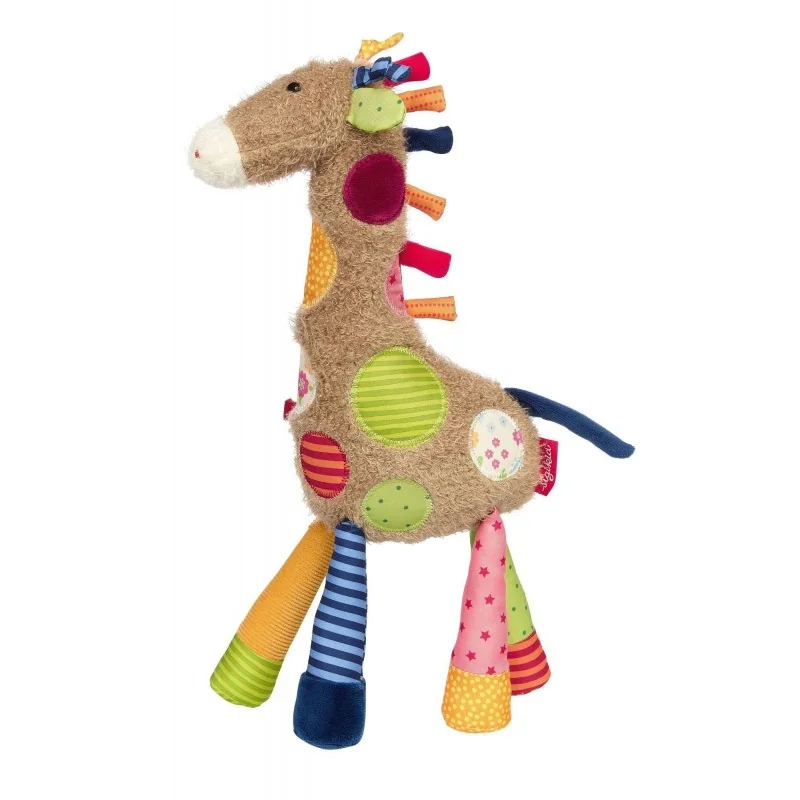 Doudou girafe Patchwork Sweety signé Sigikid Doudou girafe Patchwork Sweety signé Sigikid