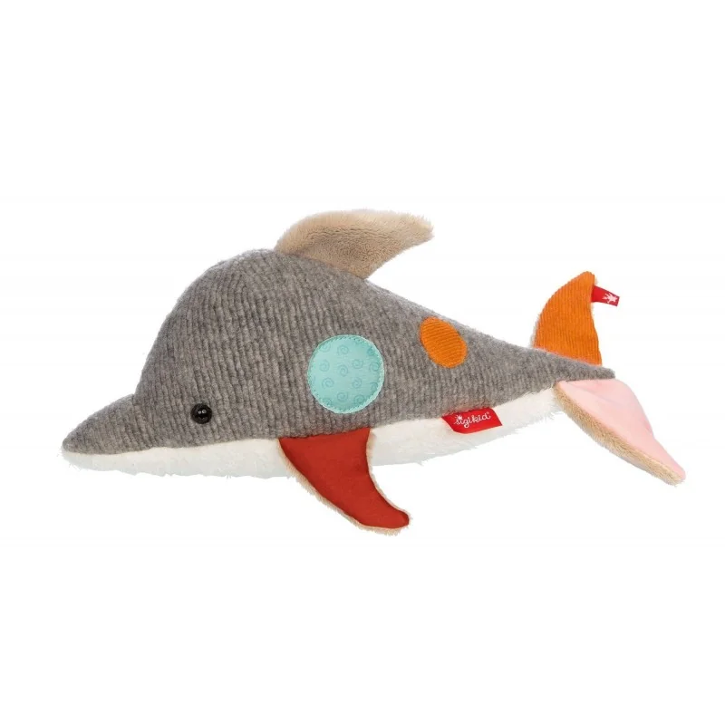 Doudou dauphin Patchwork Sweety signé Sigikid Doudou dauphin Patchwork Sweety signé Sigikid
