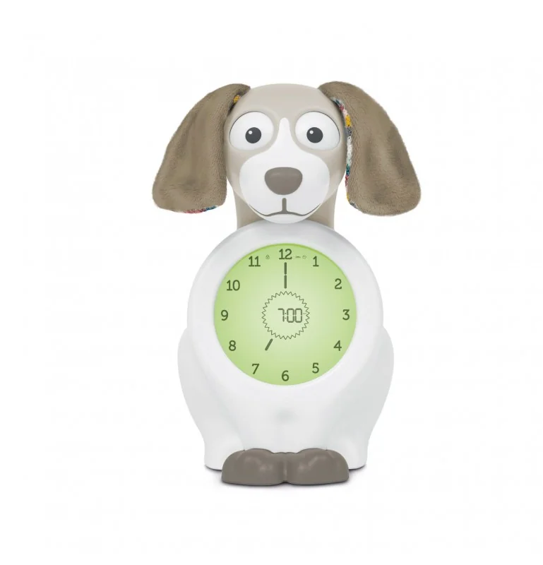 accompagnateur de sommeil Réveil Veilleuse Davy le chien - Taupe signée Zazu accompagnateur de sommeil Réveil Veilleuse Davy le chien - Taupe signée Zazu