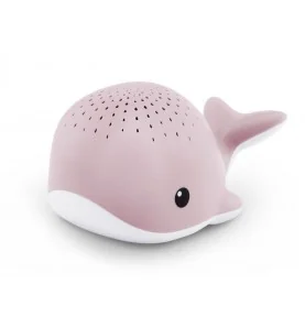 Veilleuse projecteur Wally la baleine rose de la marque Zazu