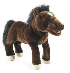 Marionnette à main cheval signée Folkmanis