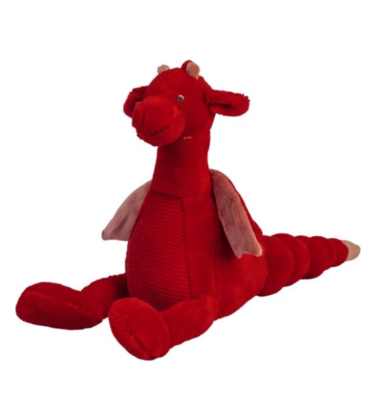 Peluche dragon rouge Tine - 24 cm signée Happy Horse
