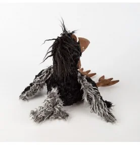 Peluche corbeau "July Jewels" signée Sigikid, vue de dos