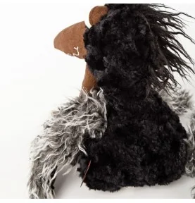 Peluche corbeau "July Jewels" signée Sigikid, vue de dos