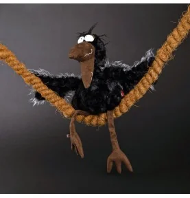 Peluche corbeau "July Jewels" signée Sigikid