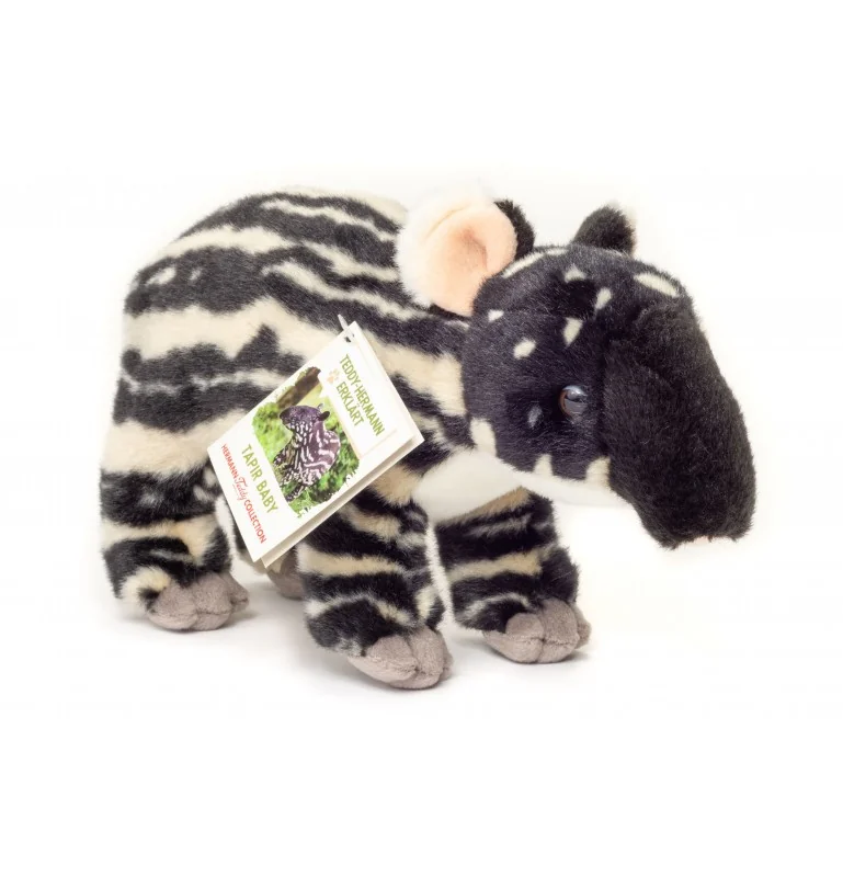Peluche bébé tapir - 24 cm signée Teddy Hermann Peluche bébé tapir - 24 cm signée Teddy Hermann