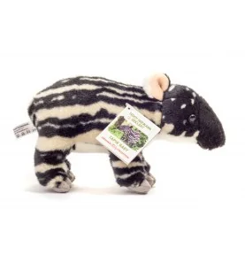 Peluche bébé tapir - 24 cm signée Teddy Hermann, vue de profil Peluche bébé tapir - 24 cm signée Teddy Hermann, vue de profil