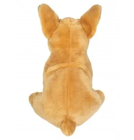 peluche Bouledogue français - 27 cm signée Teddy Hermann, vue de dos peluche Bouledogue français - 27 cm signée Teddy Hermann, vue de dos