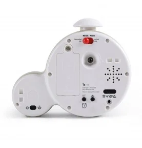 Réveil éducatif Mon 1er réveil Kid'Sleep Clock - Bleu signé Pabobo, vue des boutons sur le dos du réveil